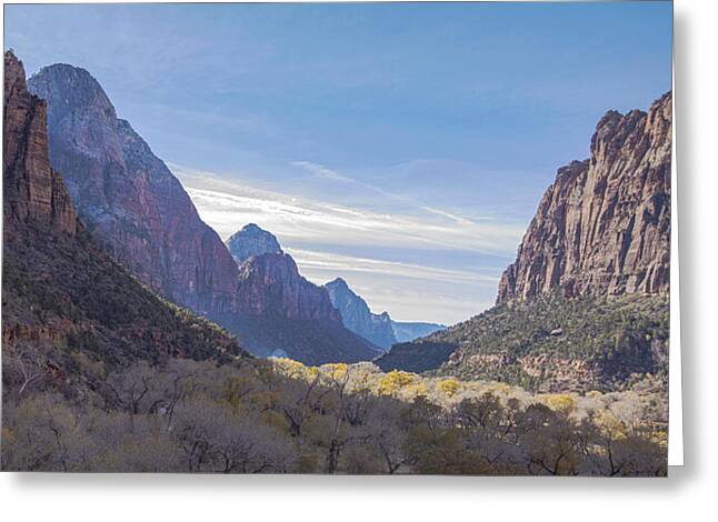 Majestic Zion National Park View Greeting Card