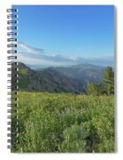 Mountain View with Wildflowers Spiral Notebook
