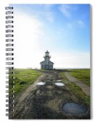 Lighthouse Under A Bright Sky Spiral Notebook