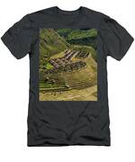 Ancient Terraces And Ruins In Andes Mountains T-Shirt