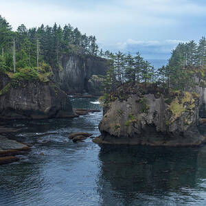 Serene Coastal Rocky Landscape by Brandon Wichmann Serene Coastal Rocky Landscape by Brandon Wichmann