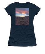 Desert Sunset Over Rugged Terrain Women's T-Shirt
