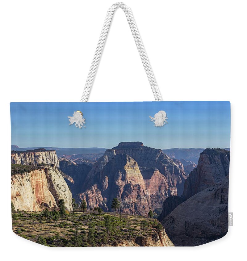 Majestic Mountain Range View Weekender Tote Bag