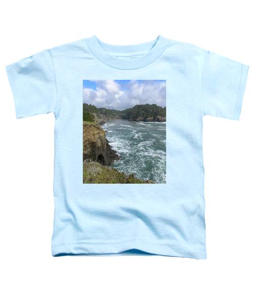 Coastal Bridge Over Rushing Waters Toddler T-Shirt