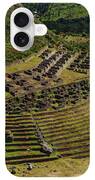 Ancient Terraces And Ruins In Andes Mountains iPhone Case