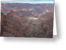 Majestic Grand Canyon Overlook Under Azure Sky Greeting Card
