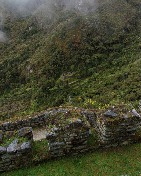 Misty Mountain Ruins Poster