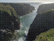 Dramatic Coastal Cliff Scene Jigsaw Puzzle