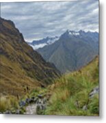 Trail Through Majestic Mountain Landscape To Dead Woman's Pass Metal Print