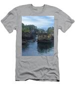 Serene Coastal Rocky Landscape T-Shirt