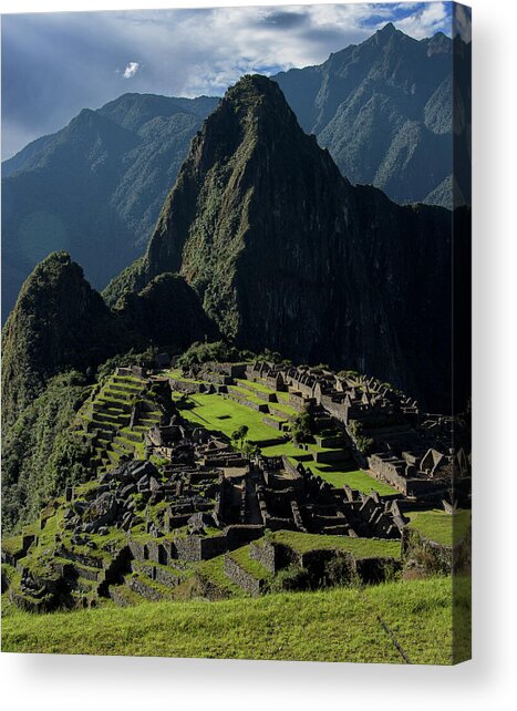 Majestic Ruins In A Mountain Valley Acrylic Print