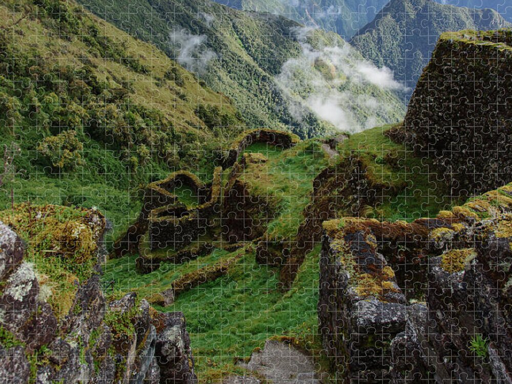 Mysterious Incan Ruins In The Mountains Jigsaw Puzzle