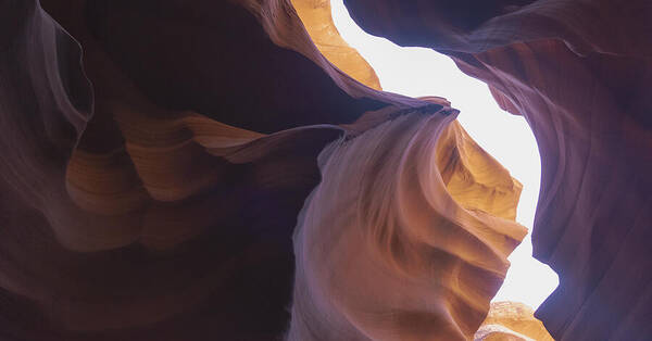 Antelope Canyon Curves And Light Play Art Print