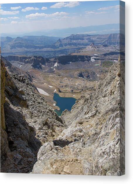 Breathtaking Middle Teton Mountain View Canvas Art Print by Brandon Wichmann