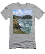 Coastal Bridge Over Rushing Waters T-Shirt