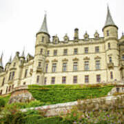 Majestic Castle On Hill Art Print