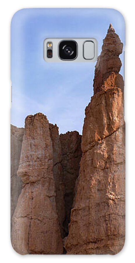 Majestic Rock Formations Under Blue Sky In Bryce Canyon National Park Galaxy Case