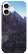 Breathtaking Valley Vista In Zion National Park iPhone Case