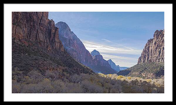 Majestic Zion National Park View Framed Print