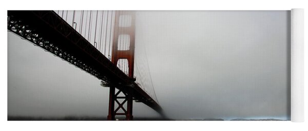 Golden Gate Bridge Disappears Into Misty Fog Yoga Mat