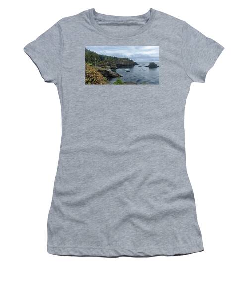 Serene Coastal Cliffs at Dawn Women's T-Shirt