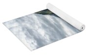 Ancient Ruins With Majestic Mountain Backdrop Yoga Mat