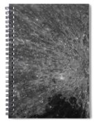 Lunar Surface Craters In Detail Spiral Notebook