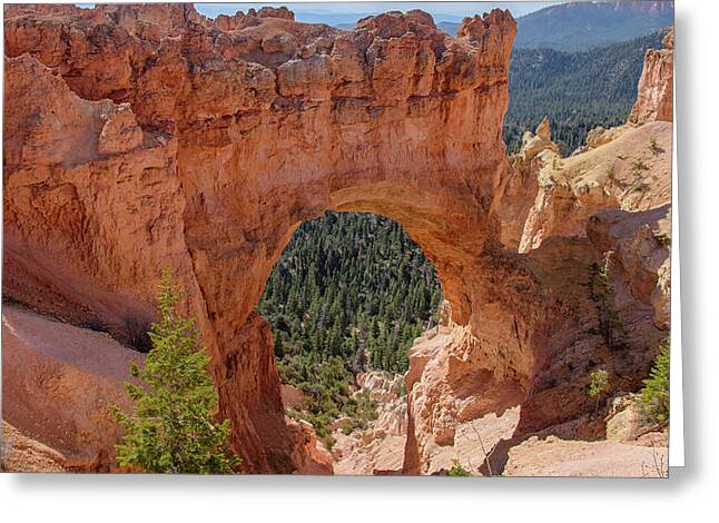 Majestic Natural Rock Arch In Bryce Canyon National Park Greeting Card