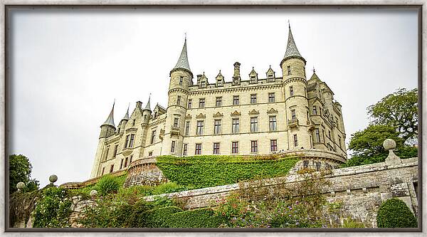 Majestic Castle On Hill Framed Print