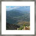 Expansive View From Ben Lomond Summit Framed Print