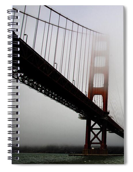 Golden Gate Bridge Disappears Into Misty Fog Spiral Notebook