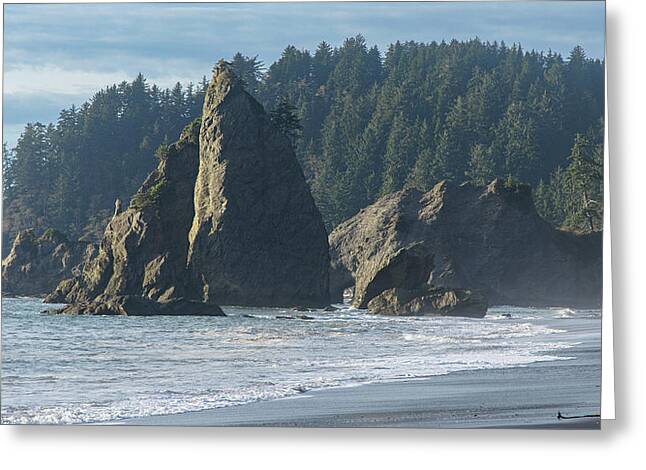 Dramatic Coastal Rock Formations Greeting Card