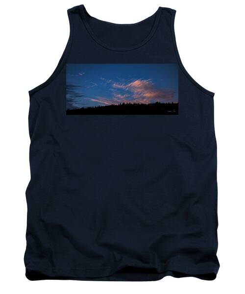 Twilight Over Forested Horizon Tank Top