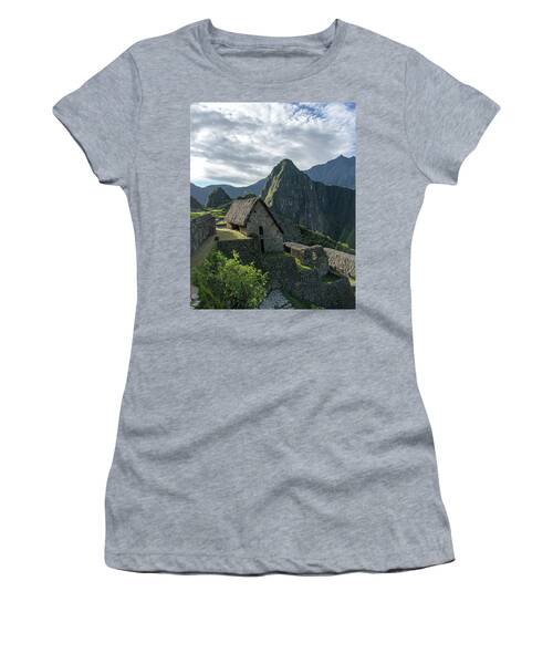 Ancient Ruins With Majestic Mountain Backdrop Women's T-Shirt