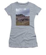 Majestic Andean Mountainscape With Colorful Striations Women's T-Shirt