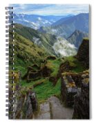 Mysterious Incan Ruins In The Mountains Spiral Notebook