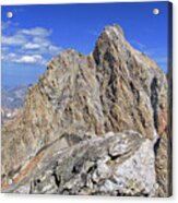Majestic Mountain Peak Under Clear Skies Acrylic Print