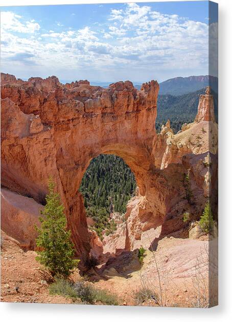 Majestic Natural Rock Arch in Bryce Canyon National Park Canvas Art Print by Brandon Wichmann