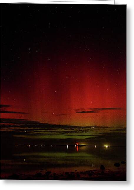Mesmerizing Northern Lights Display Greeting Card by Brandon Wichmann