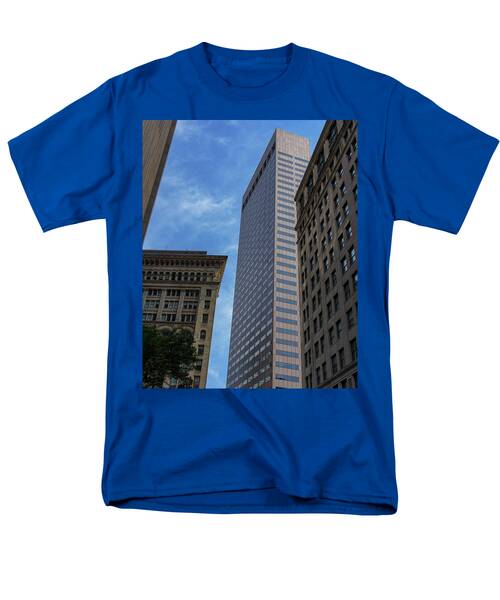 Skyscrapers Against Blue Sky Men's T-Shirt  (Regular Fit)