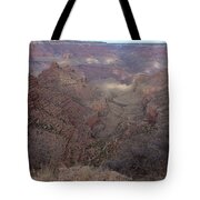 Majestic Grand Canyon Overlook Under Azure Sky Tote Bag