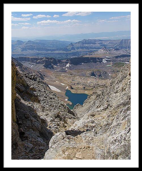 Breathtaking Middle Teton Mountain View Framed Print