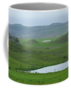 Tranquil Green Hills And Distant Sea Coffee Mug
