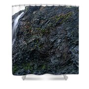 Secluded Coastal Waterfall Cascade Shower Curtain