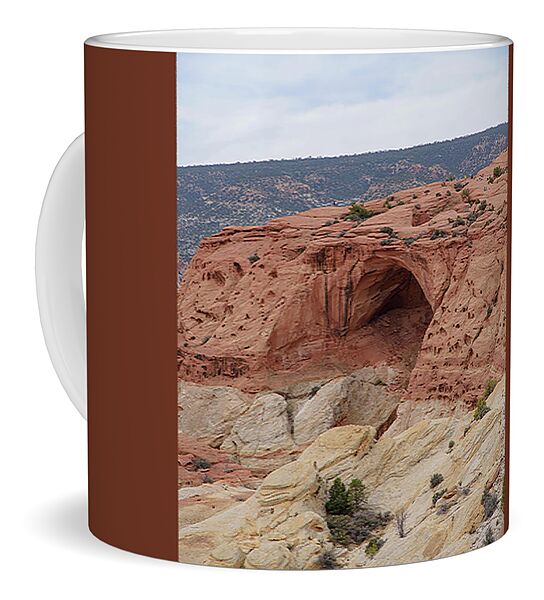 Natural Arch In Desert Landscape Coffee Mug
