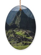 Majestic Ruins In A Mountain Valley Ornament