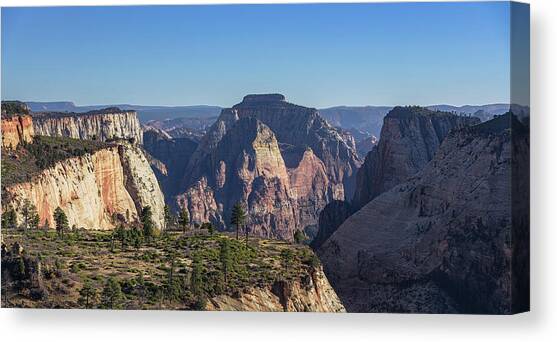 Majestic Mountain Range View Canvas Art Print by Brandon Wichmann