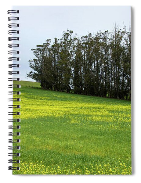 Rolling Hills With Blooming Wildflowers Spiral Notebook