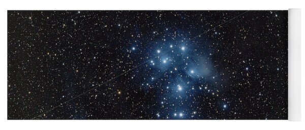 Pleiades Cluster In Cosmic Night Yoga Mat
