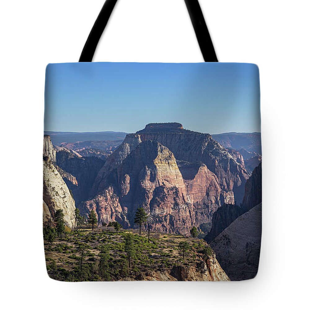 Majestic Mountain Range View Tote Bag